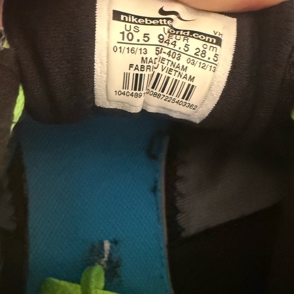 Nike Dual Fusion Lite Grey/Green Mens Running Shoes Size 10,5 - Picture 7 of 10